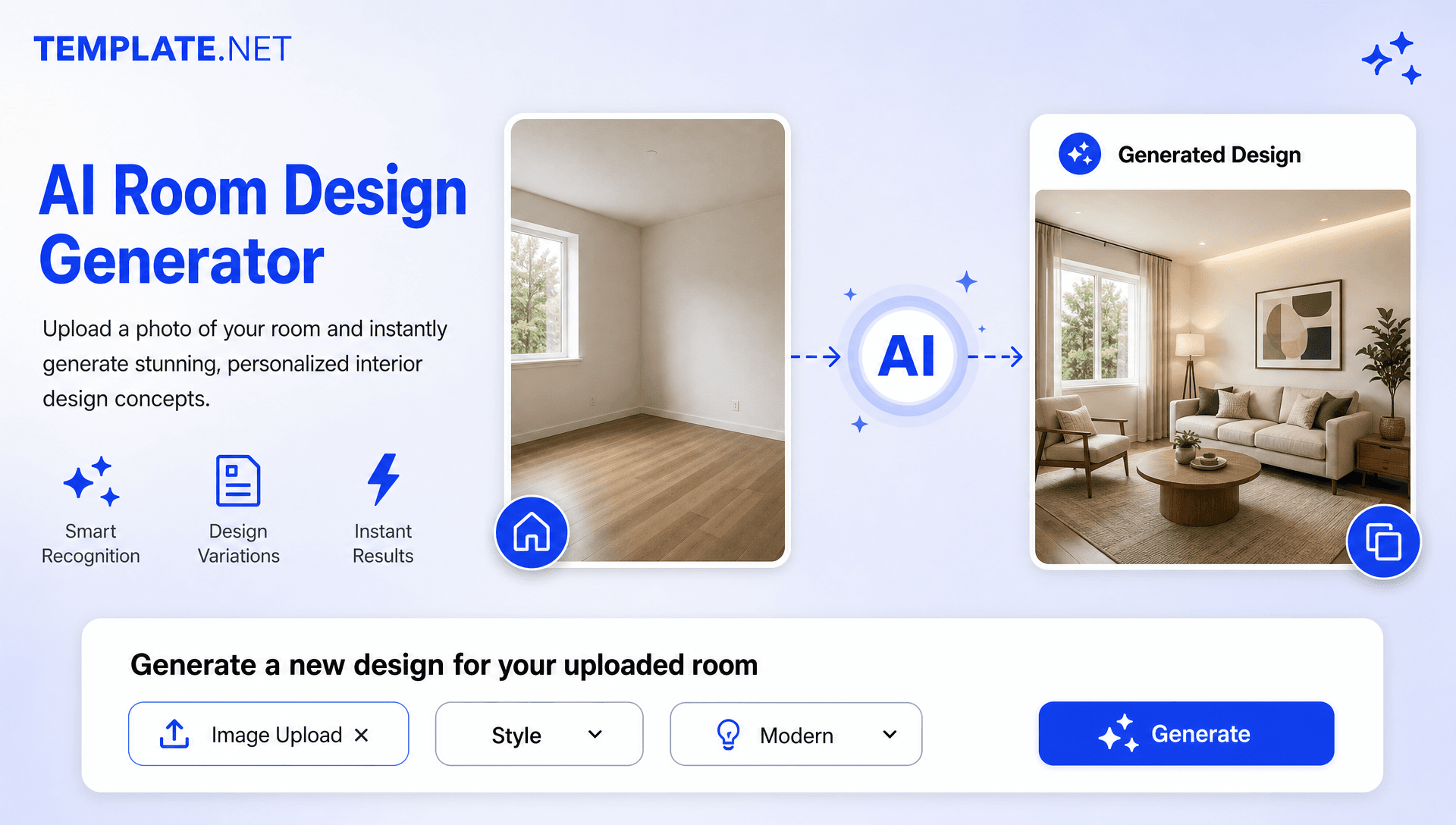 Free AI Room Design Generator, Create Room Designs Online